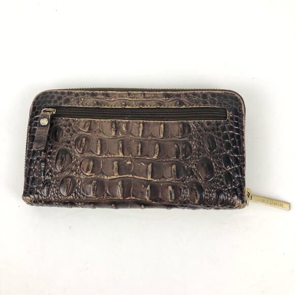 Vintage Brahmin Annie Pleated Truffle Melbourne Bag and Wallet - Picture 14 of 16